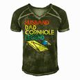 Mens Husband Dad Cornhole Legend Men's Short Sleeve V-neck 3D Print Retro Tshirt Green