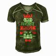 Mens My Favorite People Call Me Pop Fathers Day Men's Short Sleeve V-neck 3D Print Retro Tshirt Green