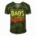 Mens Only The Greatest Dads Get Promoted To Poppy Men's Short Sleeve V-neck 3D Print Retro Tshirt Green