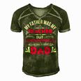 My Father Was My Papa T-Shirt Fathers Day Gift Men's Short Sleeve V-neck 3D Print Retro Tshirt Green
