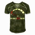 My Give A Shit Meter Is Empty Sarcastic Autocollant 394 Trending Shirt Men's Short Sleeve V-neck 3D Print Retro Tshirt Green