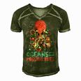 Oceans Of Possibilities Summer Reading 2022 Octopus Men's Short Sleeve V-neck 3D Print Retro Tshirt Green
