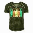 Pride Transgender Funny Lgbt Flag Color Protest Support Gift Men's Short Sleeve V-neck 3D Print Retro Tshirt Green