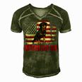 Rottweiler Dad American Flag 4Th Of July Dog Lovers Men's Short Sleeve V-neck 3D Print Retro Tshirt Green