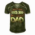 This Bod Says Im A Dad Tee Great Presents In Fathers Day 21 Shirt Men's Short Sleeve V-neck 3D Print Retro Tshirt Green