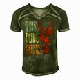 This Dude Rocks Rock N Roll Heavy Metal Devil Horns Men's Short Sleeve V-neck 3D Print Retro Tshirt Green