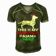 This Is My Christmas Pajama 875 Shirt Men's Short Sleeve V-neck 3D Print Retro Tshirt Green