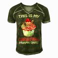 This Is My Christmas Pajama 878 Shirt Men's Short Sleeve V-neck 3D Print Retro Tshirt Green