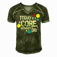 Today Is A Core Memory Day For Men Women & Kids 258 Trending Shirt Men's Short Sleeve V-neck 3D Print Retro Tshirt Green