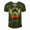 Ultra Maga Eagle Proud Ultra Maga Men's Short Sleeve V-neck 3D Print Retro Tshirt Green