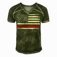 Ultra Maga United State Flag V2 Men's Short Sleeve V-neck 3D Print Retro Tshirt Green