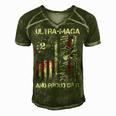 Ultra Maga We The People Proud Republican Usa Flag V2 Men's Short Sleeve V-neck 3D Print Retro Tshirt Green