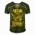 Veteran Veterans Day Usa Veteran We Care You Always 637 Navy Soldier Army Military Men's Short Sleeve V-neck 3D Print Retro Tshirt Green