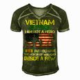 Veteran Veterans Day Vietnam Veteran I Am Not A Hero But I Did Have The Honor 65 Navy Soldier Army Military Men's Short Sleeve V-neck 3D Print Retro Tshirt Green