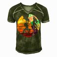 Vintage Retro Rock Climber 179 Shirt Men's Short Sleeve V-neck 3D Print Retro Tshirt Green