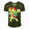 Volleyball Womens 168 Shirt Men's Short Sleeve V-neck 3D Print Retro Tshirt Green