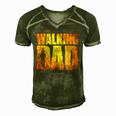 Walking Dad Fathers Day Best Grandfather Men Fun Gift Men's Short Sleeve V-neck 3D Print Retro Tshirt Green