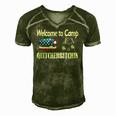 Welcome To Camp Quitcherbitchin 4Th Of July Funny Camping Men's Short Sleeve V-neck 3D Print Retro Tshirt Green
