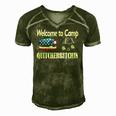 Welcome To Camp Quitcherbitchin 4Th Of July Funny Camping Men's Short Sleeve V-neck 3D Print Retro Tshirt Green