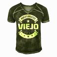 Worlds Greatest Viejo For Spanish Dad Men's Short Sleeve V-neck 3D Print Retro Tshirt Green