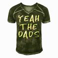 Yeah The Dads Funny Dad Fathers Day Back Print Men's Short Sleeve V-neck 3D Print Retro Tshirt Green