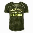 Your Dad Is My Cardio S Fathers Day Womens Mens Kids Men's Short Sleeve V-neck 3D Print Retro Tshirt Green