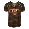 Aita Like Dad Only Cooler Tee- For A Basque Father Men's Short Sleeve V-neck 3D Print Retro Tshirt Brown