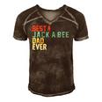 Best Jack-A-Bee Dad Ever  Retro Vintage Men's Short Sleeve V-neck 3D Print Retro Tshirt Brown