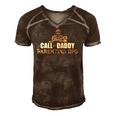 Call Of Daddy Parenting Ops Gamer Dads Funny Fathers Day Men's Short Sleeve V-neck 3D Print Retro Tshirt Brown