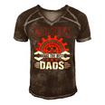 Car Guys Make The Best Dads Fathers Day Gift Men's Short Sleeve V-neck 3D Print Retro Tshirt Brown