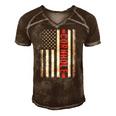 Cornhole American Flag 4Th Of July Bags Player Novelty Men's Short Sleeve V-neck 3D Print Retro Tshirt Brown
