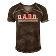 Daughter Dads Against Daughters Dating - Dad Men's Short Sleeve V-neck 3D Print Retro Tshirt Brown