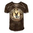 Funny I Like Big Bucks And I Cannot Lie Deer Hunting Men's Short Sleeve V-neck 3D Print Retro Tshirt Brown