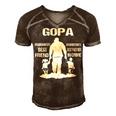 Gopa Grandpa Gift Gopa Best Friend Best Partner In Crime Men's Short Sleeve V-neck 3D Print Retro Tshirt Brown