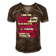 I Am The Daughter Of A King Fathers Day For Women Men's Short Sleeve V-neck 3D Print Retro Tshirt Brown