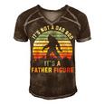 Its Not A Dad Bod Its A Father Figure Dad Bod Father Figure Men's Short Sleeve V-neck 3D Print Retro Tshirt Brown