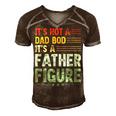 Its Not A Dad Bod Its A Father Figure Men Funny Vintage Men's Short Sleeve V-neck 3D Print Retro Tshirt Brown