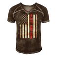 Jeet Kune Do American Flag 4Th Of July Men's Short Sleeve V-neck 3D Print Retro Tshirt Brown