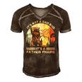 Mens Funny Bear Camping - Its Not A Dad Bod Its A Father Figure Men's Short Sleeve V-neck 3D Print Retro Tshirt Brown