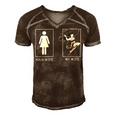 Mens My Wife Vs Your Wife Funny Husband Men Groom Present Sleeveless Top 269 Trending Shi Men's Short Sleeve V-neck 3D Print Retro Tshirt Brown