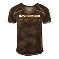 Mens Worlds Worst Dadfunny Fathers Day For Dads Men's Short Sleeve V-neck 3D Print Retro Tshirt Brown