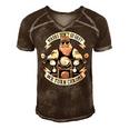 Motorcycle Saying Driver Beard 479 Shirt Men's Short Sleeve V-neck 3D Print Retro Tshirt Brown