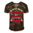 My Father Was My Papa T-Shirt Fathers Day Gift Men's Short Sleeve V-neck 3D Print Retro Tshirt Brown