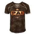 Pai Like Dad Only Cooler Tee- For A Portuguese Father Men's Short Sleeve V-neck 3D Print Retro Tshirt Brown