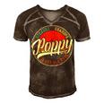 Poppy Because Grandpa Is For Old Guys V2 Men's Short Sleeve V-neck 3D Print Retro Tshirt Brown