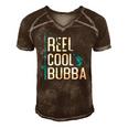 Reel Cool Bubba Fishing Fathers Day Gift Fisherman Bubba Men's Short Sleeve V-neck 3D Print Retro Tshirt Brown