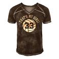 Thats My Girl 33 Volleyball Player Mom Or Dad Gift Men's Short Sleeve V-neck 3D Print Retro Tshirt Brown