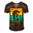 The Boss The Real Boss – Father Son Daughter Matching Dad Men's Short Sleeve V-neck 3D Print Retro Tshirt Brown