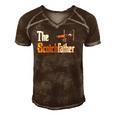 The Scotch Father Funny Whiskey Lover Gifts From Her Men's Short Sleeve V-neck 3D Print Retro Tshirt Brown