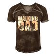 The Walking Dad Cool Tv Shower Fans Design Essential Men's Short Sleeve V-neck 3D Print Retro Tshirt Brown